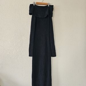 SKIMS BODY CON LONG OVER THE SHOULDER DRESS SOFT MATERIAL SIZE SMALL